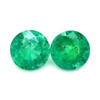 1.60 Ct.Tw.Total Carat Weight Emerald Pair from Zambia Video