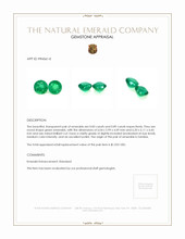 1.72 Ct.Tw.Total Carat Weight Emerald Pair from Zambia Appraisal