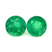 1.72 Ct.Tw.Total Carat Weight Emerald Pair from Zambia Video