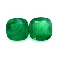2.63 Ct.Tw.Total Carat Weight Emerald Pair from Brazil Video