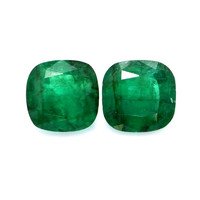 2.65 Ct.Tw.Total Carat Weight Emerald Pair from Brazil Video