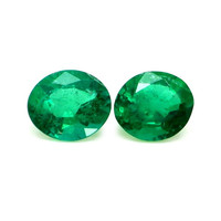 2.40 Ct.Tw.Total Carat Weight Emerald Pair from Zambia Video