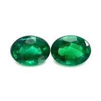 2.31 Ct.Tw.Total Carat Weight Emerald Pair from Zambia Video