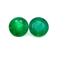 2.27 Ct.Tw.Total Carat Weight Emerald Pair from Zambia Video