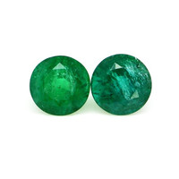2.07 Ct.Tw.Total Carat Weight Emerald Pair from Zambia Video