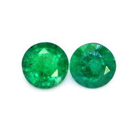 1.67 Ct.Tw.Total Carat Weight Emerald Pair from Zambia Video