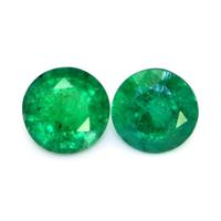 1.67 Ct.Tw.Total Carat Weight Emerald Pair from Zambia Video