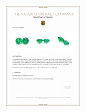 1.57 Ct.Tw.Total Carat Weight Emerald Pair from Zambia Appraisal