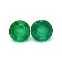 1.70 Ct.Tw.Total Carat Weight Emerald Pair from Zambia Video