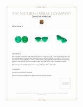 1.73 Ct.Tw.Total Carat Weight Emerald Pair from Zambia Appraisal