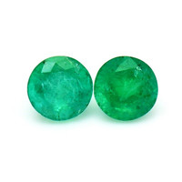 1.73 Ct.Tw.Total Carat Weight Emerald Pair from Zambia Video