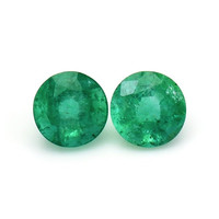 1.66 Ct.Tw.Total Carat Weight Emerald Pair from Zambia Video