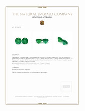 1.65 Ct.Tw.Total Carat Weight Emerald Pair from Zambia Appraisal