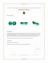 1.79 Ct.Tw.Total Carat Weight Emerald Pair from Zambia Appraisal