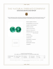 1.79 Ct.Tw.Total Carat Weight Emerald Pair from Zambia Scan Report