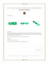 1.69 Ct.Tw.Total Carat Weight Emerald Pair from Zambia Appraisal