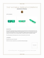 1.57 Ct.Tw.Total Carat Weight Emerald Pair from Zambia Appraisal
