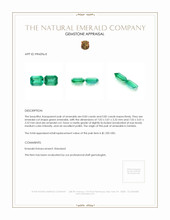 1.65 Ct.Tw.Total Carat Weight Emerald Pair from Zambia Appraisal