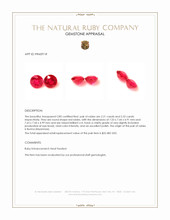 4.53 Ct.Tw.Total Carat Weight Ruby Pair from Burma (Myanmar) Appraisal