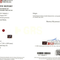 4.53 Ct.Tw.Total Carat Weight Ruby Pair from Burma (Myanmar) Scan Report