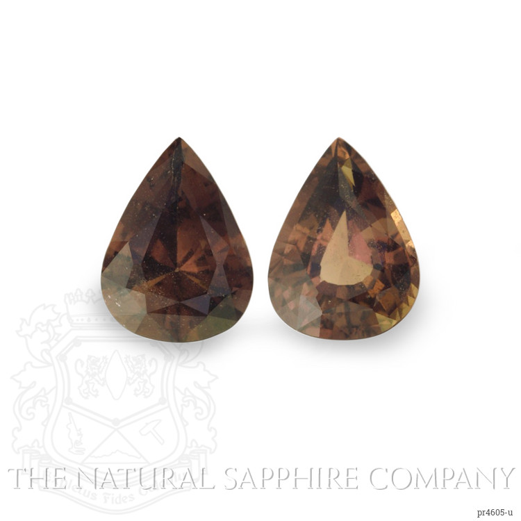 5.04 Ct.Tw. Brown Sapphire Pair from Ceylon (Sri Lanka)