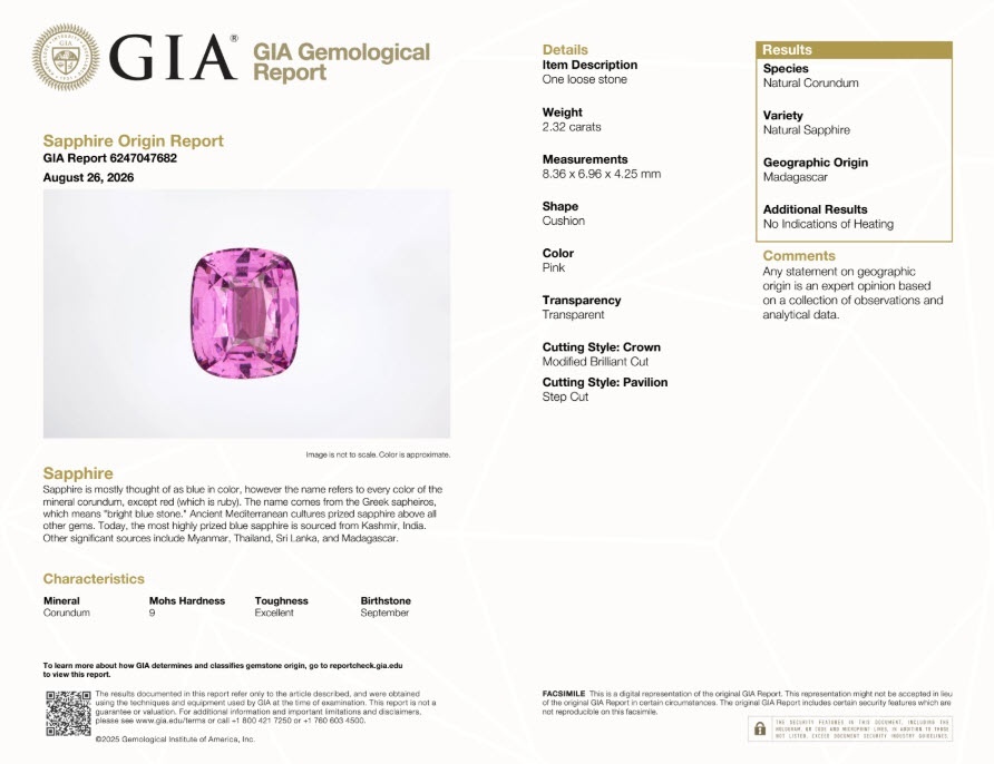 4.87 Ct.Tw. Pink Sapphire Pair from Madagascar