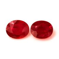4.12 Ct.Tw.Total Carat Weight Ruby Pair from Mozambique Video