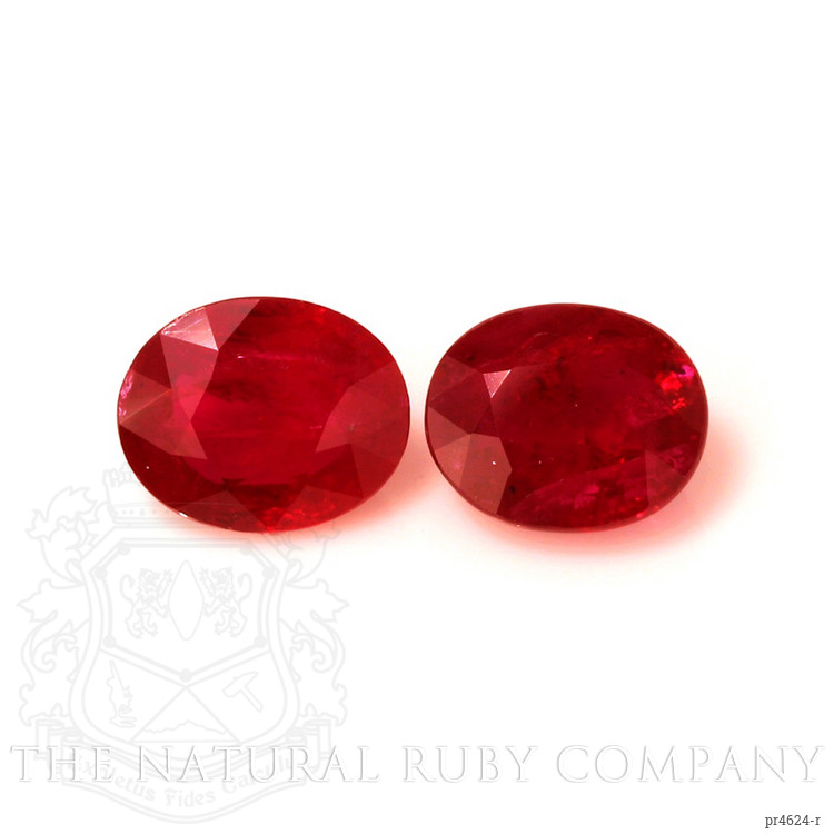 4.12 Ct.Tw. Ruby Pair from Mozambique