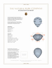 2.91 Ct.Tw.Total Carat Weight Ruby Pair from Mozambique 3 D Scan Report