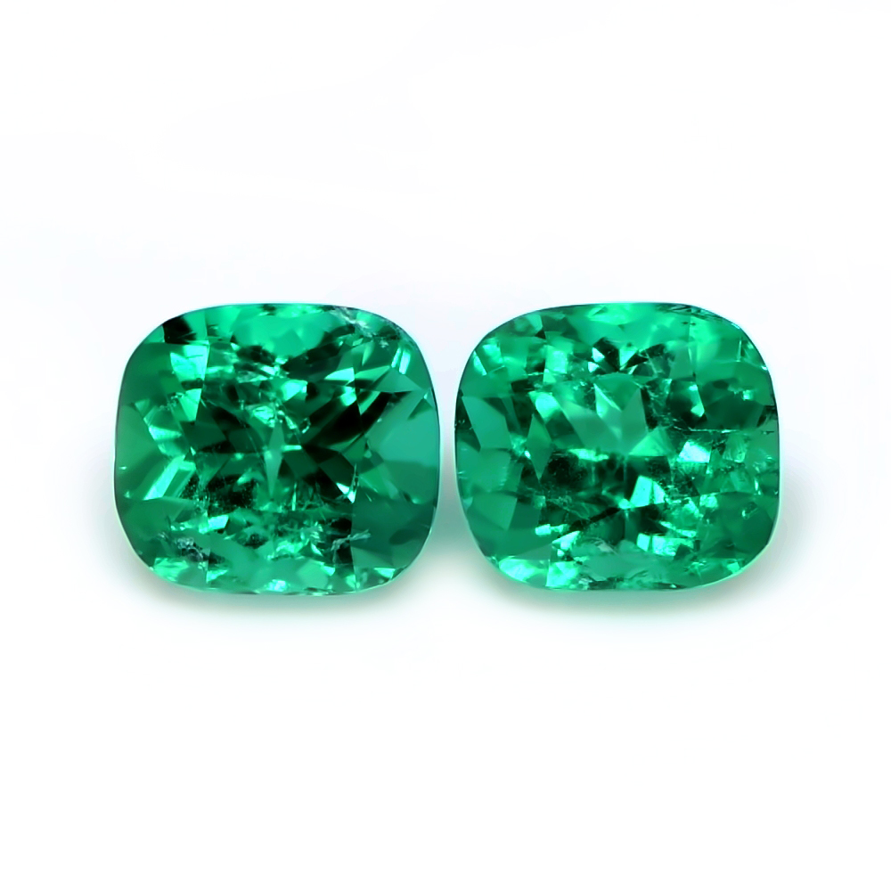 Details about   Natural Certified Emerald Cut 9 to 10 Ct Pair Zambian Emerald Loose Gemstone 