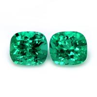 3.63 Ct.Tw.Total Carat Weight Emerald Pair from Colombia Video