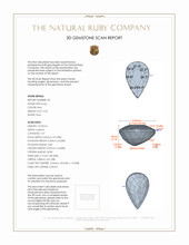 4.52 Ct.Tw.Total Carat Weight Ruby Pair from Mozambique 3 D Scan Report