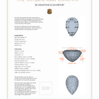 1.67 Ct.Tw.Total Carat Weight Ruby Pair from Burma (Myanmar) 3 D Scan Report