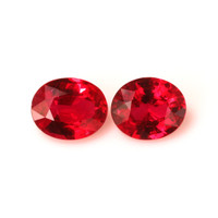 2.19 Ct.Tw.Total Carat Weight Ruby Pair from Mozambique Video