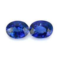 3.75&nbsp;Ct.Tw.Total Carat Weight Blue Sapphire Pair from Ceylon (Sri Lanka) Video