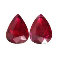 2.35 Ct.Tw.Total Carat Weight Ruby Pair from Mozambique Video