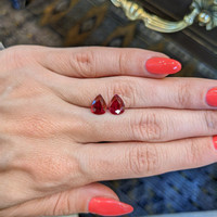 2.35 Ct.Tw.Total Carat Weight Ruby Pair from Mozambique Life Style