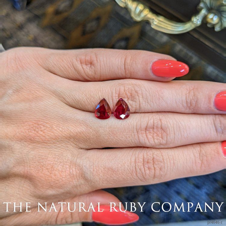 2.35 Ct.Tw. Ruby Pair from Mozambique