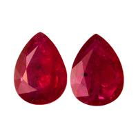 2.62 Ct.Tw.Total Carat Weight Ruby Pair from Mozambique Video