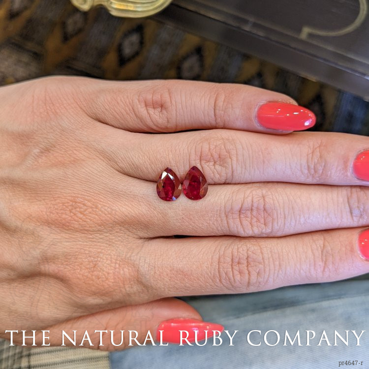 2.62 Ct.Tw. Ruby Pair from Mozambique