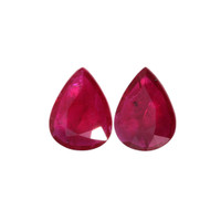 2.45 Ct.Tw.Total Carat Weight Ruby Pair from Mozambique Video