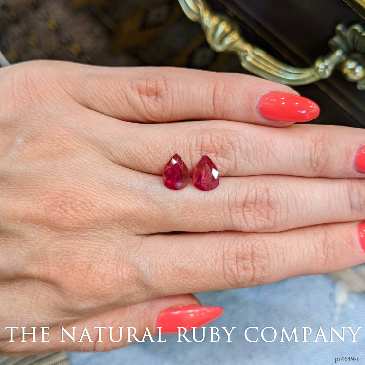 2.45 Ct.Tw. Ruby Pair from Mozambique