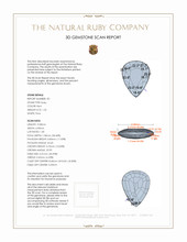 2.45 Ct.Tw.Total Carat Weight Ruby Pair from Mozambique 3 D Scan Report