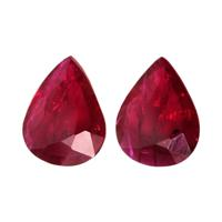 2.22 Ct.Tw.Total Carat Weight Ruby Pair from Mozambique Video