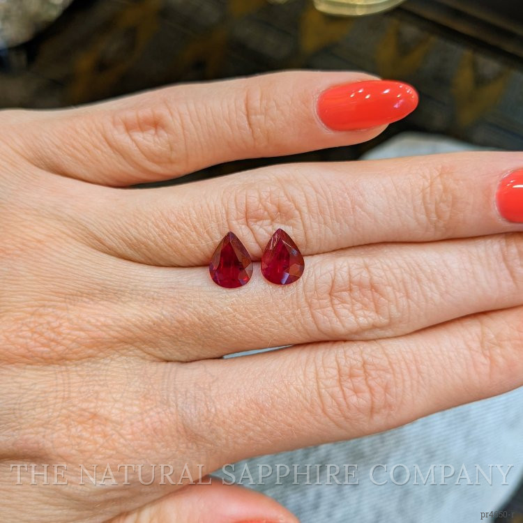 2.22 Ct.Tw. Ruby Pair from Mozambique