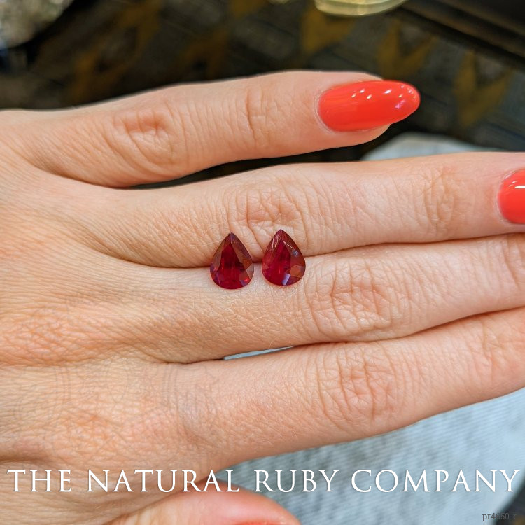 2.22 Ct.Tw. Ruby Pair from Mozambique