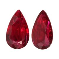 2.53 Ct.Tw.Total Carat Weight Ruby Pair from Mozambique Video
