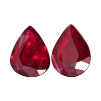 2.84 Ct.Tw.Total Carat Weight Ruby Pair from Mozambique Video
