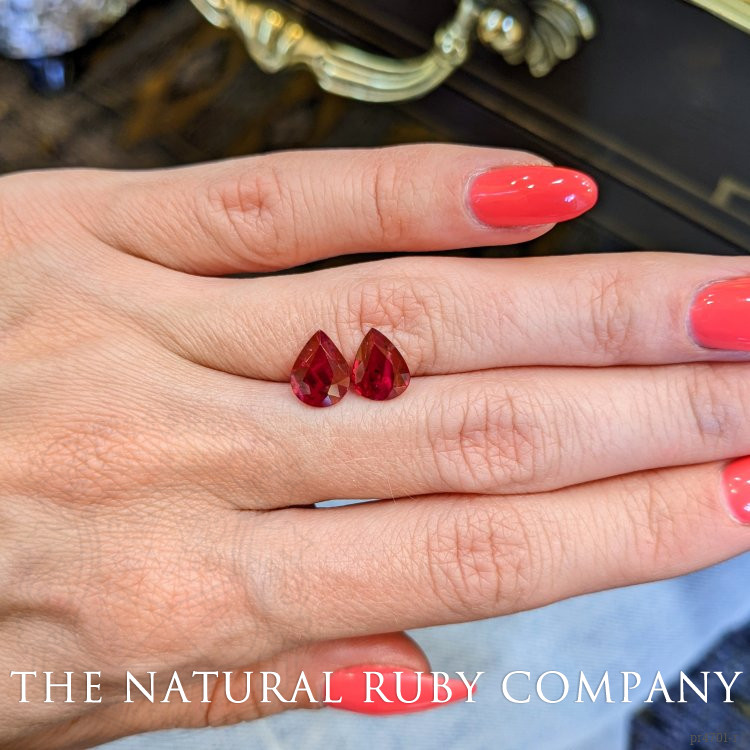 2.84 Ct.Tw. Ruby Pair from Mozambique
