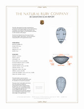 4.74&nbsp;Ct.Tw.Total Carat Weight Ruby Pair from Mozambique 3 D Scan Report